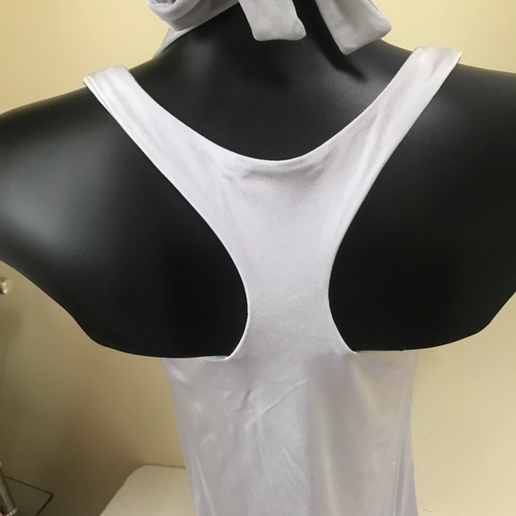 Giorgio Armani A/X Exchange Silk Blend Layed Sleeveless Top Ties Tank Minimalist - Picture 6 of 9